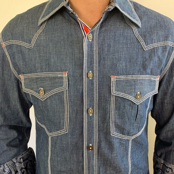 Angelino for Bermuda Button Down Men’s M - Picture 5 of 6